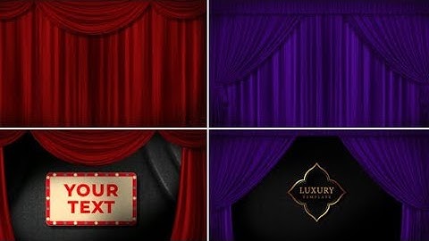 Curtain Logo Intro (After Effects template)