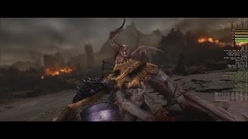 DOOM: Dark Ages PC | Showing Enhanced Ahzrak No Mercy (Final Round) | Max Sliders (Nightmare Damage)