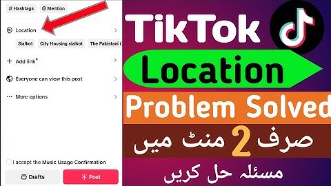 TikTok Location Option Not Showing | TikTok Location option On karne ka Tarika 2024