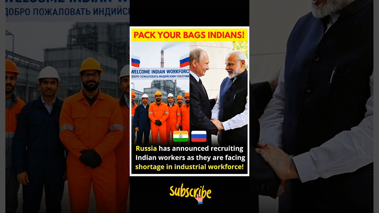 Russia Opens Doors for Indian Workers | Huge Job Opportunity Abroad 2025
