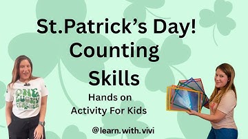 🍀 St. Patrick’s Day Counting Skills Activity for Kids | Learn Numbers with Rainbows & Leprechauns!