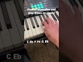 How to play the Blues and improvise on piano! #pianolessons #easypianotutorial #bluesscale #shorts