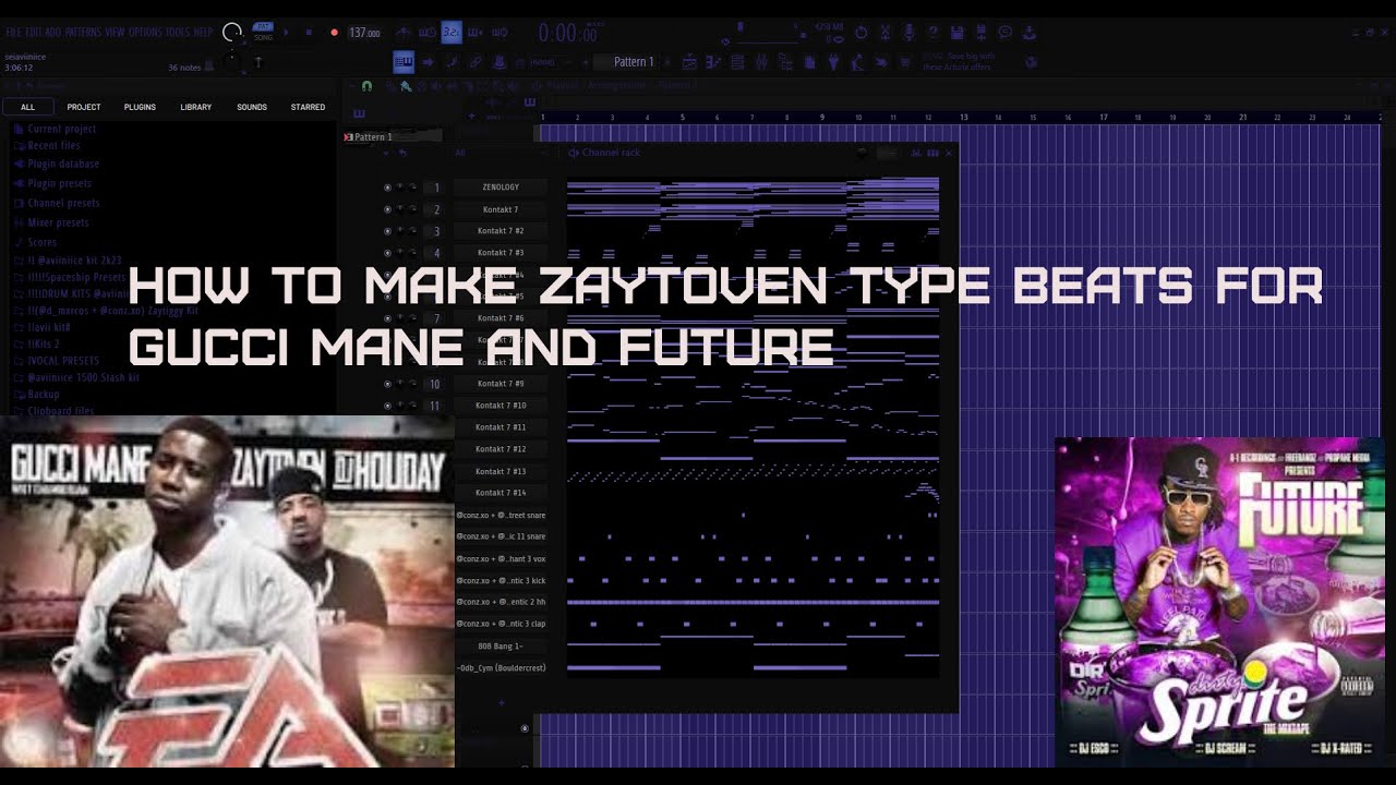 How to make Zaytoven type beats for Gucci Mane and Future