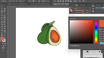 Adobe Illustrator Tutorial - How to Create an Avocado Vector (HD)-vactor design