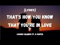 That's How You Know That You're In Love - Loving Caliber ft. G Curtis [Lyrics]