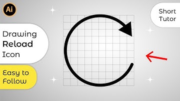 How to draw Reload Icon in Adobe Illustrator