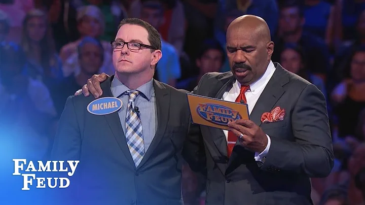 Michael's in it to WIN IT! | Family Feud