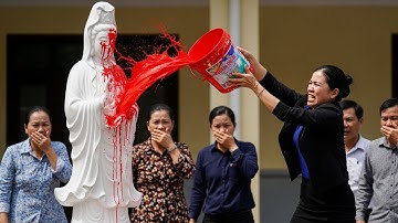 Nữ Đại Gia Đổ Sơn Lên Tượng Quan Âm Giữa Ban Ngày – Và Điều Xảy Ra Sau Đó Khiến Cô Ân Hận Cả Đời