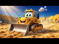 La Excavadora Feliz Construye un Camino de Aventuras 🏗️ Canciones Infantiles y Rimas para Niños