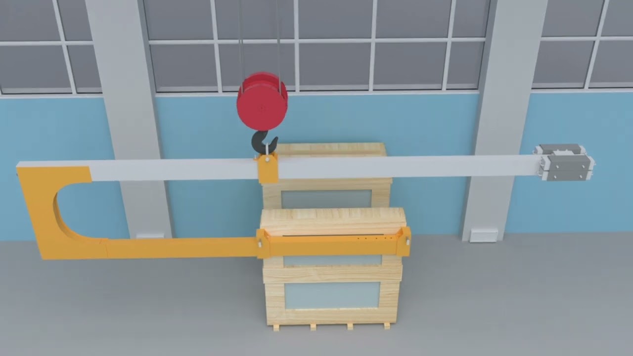 Glass container unloading tool( work with overhead crane)