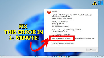 How to Fix Exception Access Violation Error on Windows 10/11 (LATEST GUIDE)