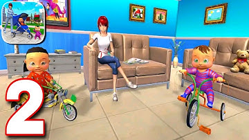Twin Baby Mother Simulator 3D - Naughty Baby Pranks On Mother Gameplay Walkthrough Part 2