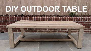 DIY Modern Outdoor Coffee Table | NATHAN BUILDS
