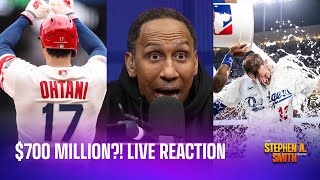 Shohei Ohtani got SEVEN HUNDRED MILLION dollars, live reaction