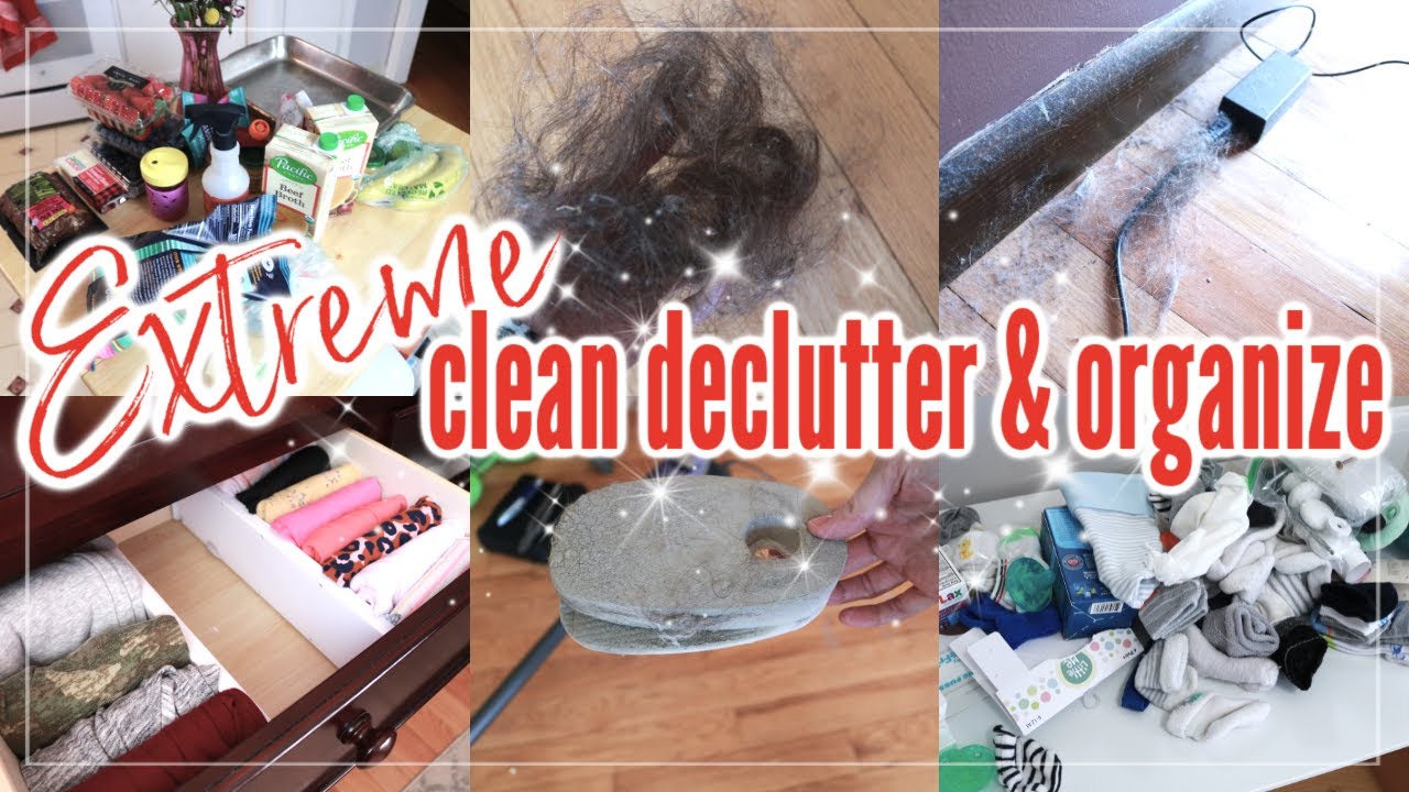 DIRTY HOUSE EXTREME CLEAN WITH ME! CLEAN DECLUTTER & ORGANIZE! CLEANING ...