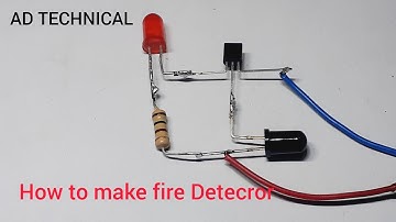 How to make fire detector using BC547 projects #viral #youtubevideos