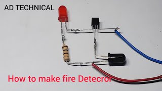 How to make fire detector using BC547 projects #viral #youtubevideos
