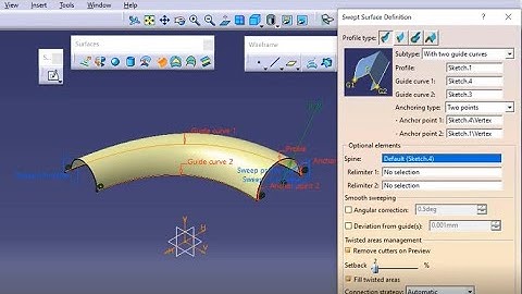 Creating surface with two guide curves in Explicit Sweep 2 of 3