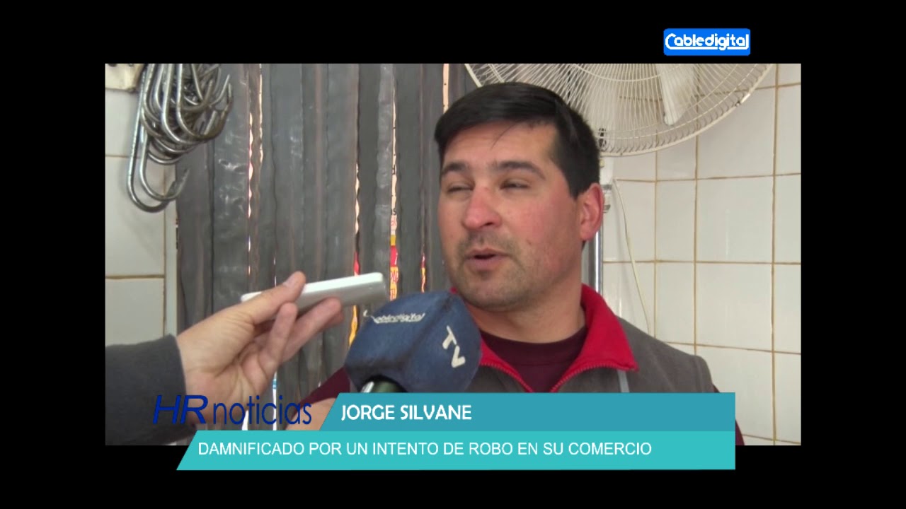 JORGE SILVANE DAMNIFICADO POR UN INTENTO DE ROBO EN SU COMERCIO
