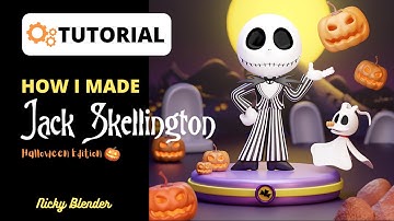 How to make JACK SKELLINGTON | Halloween Edition 🎃 - Blender 2.93 Tutorial