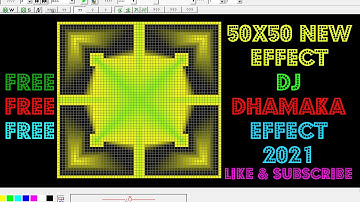 neonplay me effcet kaise banaye | 50x50 Dj effect | Pixel Led Effect | Thoran Effect