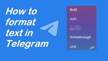 Text formatting in Telegram | italic, bold, spoiler, link, underline, monospace, mono, strikethrough