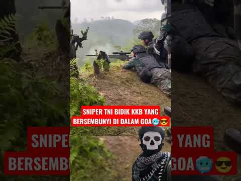 KKB LANGSUNG KENA HEADSHOT SNIPER TNI #kopassus #tni #tniad #tniindonesia #intel #sedih #sniper