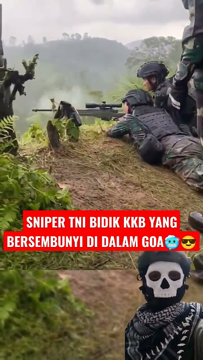 KKB LANGSUNG KENA HEADSHOT SNIPER TNI #kopassus #tni #tniad #tniindonesia #intel #sedih #sniper