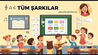 3. SINIF İNGİLİZCE Tüm Şarkılar V2 kapak görseli
