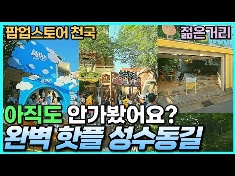   서울 핫플 성수동길 리뷰 서울숲 뒤 팝업스토어가 여기 죄다 몰리는 이유가 있다 젊음의 거리