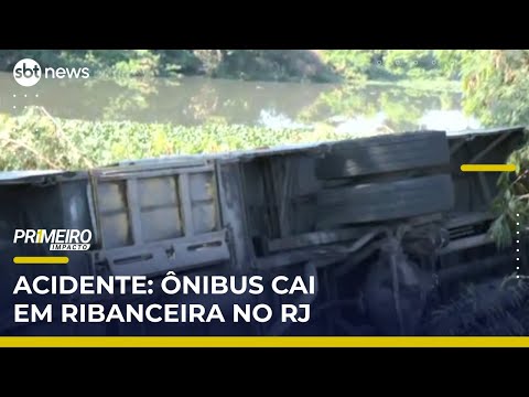 Video onibus-cai-em-ribanceira-no-rio-e-vitimas-sao-resgatadas-pelos-bombeiros-primeiro-impacto