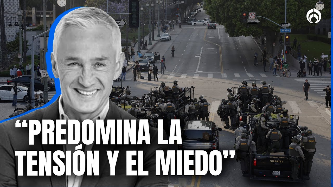 Jorge Ramos reporta caos en Los Ángeles por orden de Trump