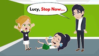 Lucy hits her friend? | Comedy Animated Story | Lucy English