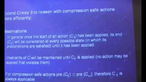 Extending the Use of Inference in Temporal Planning as Forwards Search: ICAPS 2009: Part 2