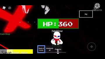 Undertale 3D boss battles Roblox) No Hit fatal error sans.