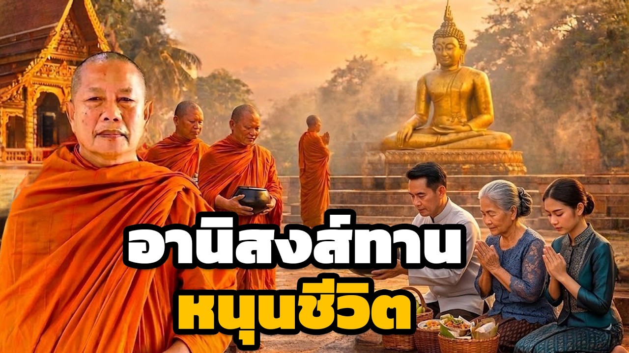 อานิสงส์ทานที่ช่วยหนุนชีวิต  ธรรมะคลายทุกข์ พระมหาบุญช่วย ปัญญาวชิโร 8