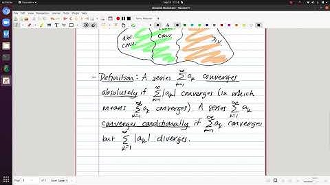 Series with Negative Terms Video 3 - Absolute vs. Conditional Convergence