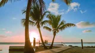 Time lapse of the sun setting on florida keys