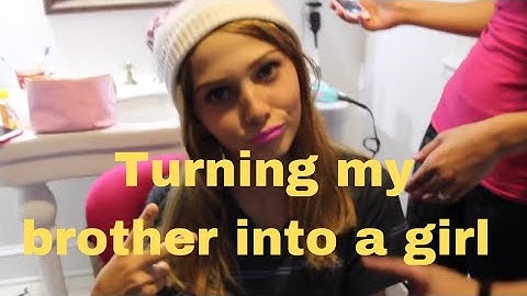Turning my brother into a beautiful girl and went to mall (prank) #m2f #makeup #makeuplook#prank