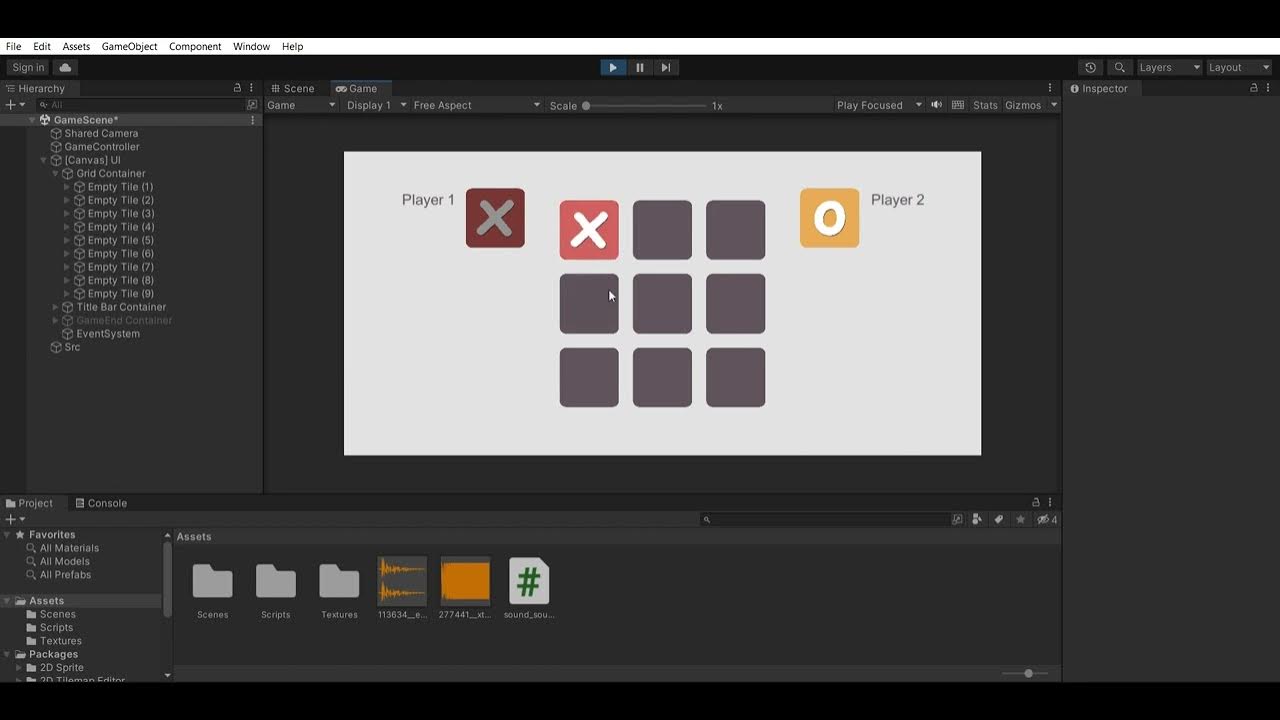 Tictactoe master gamescene windows mac linux unity 2021 3 19f1