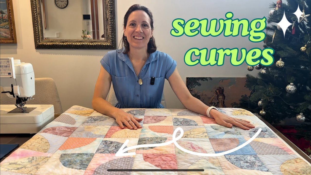 На этой неделе новый урок по квилтингу — сшивание изогнутых деталей в лоскутных блоках.