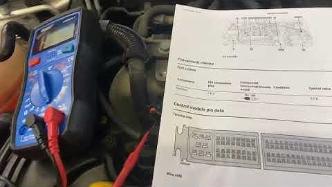 Resistance check (continuity) from engine ECU to Injector 1