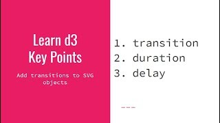 Learn d3 Lesson #5: Circle Movement and Color Transitions
