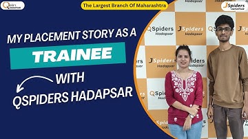 \How I land my dream  job || Trainee || QSpiders  Hadapsar.....