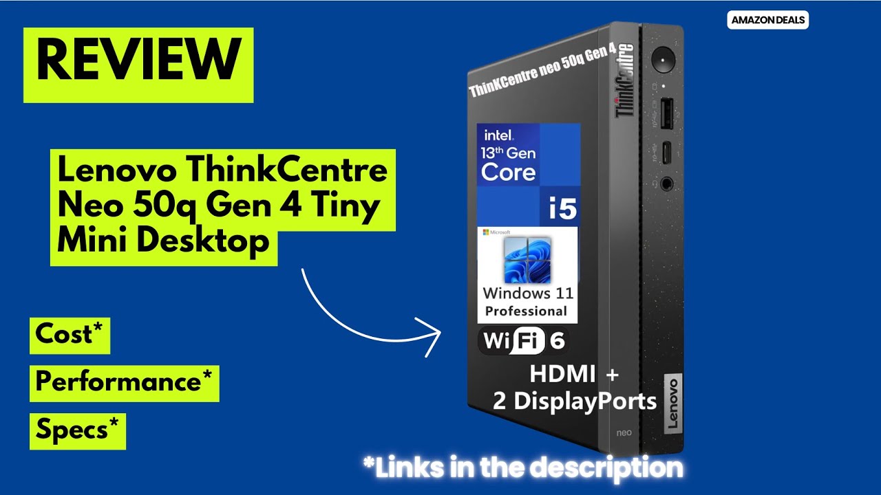 🔥 Lenovo ThinkCentre Neo 50q Gen 4 Tiny Mini Desktop Review | i5