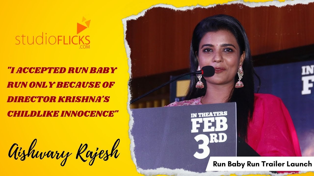 Aishwary Rajesh at Run Baby Run Trailer Launch - StudioFlicks