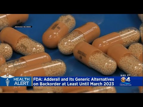 FDA Warns Of Adderall Shortage 