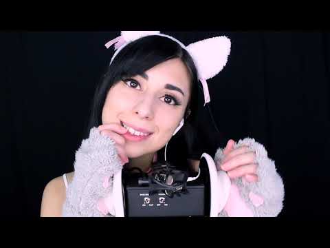 ASMR Ear Massage with FLUFFY PAWS 🐱🐾 3Dio Ear to Ear | NEKO / CAT GIRL / Kitten 🐱SO RELAXING