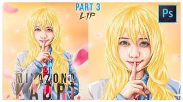 [ Photoshop Tutorial ] MIYAZONO KAORI Vexel art - PART 3 LIP