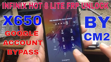 Infinix Hot 8 Lite Frp Unlock CM2 || Infinix X650 Google Account Bypass